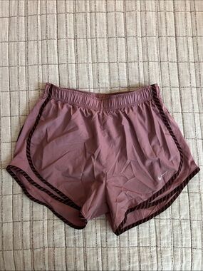 Nike Women's Mauve-Pink Running Shorts